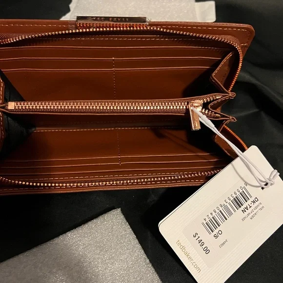 Ted Baker of London Pebbled Leather Wallet NWT - Picture 9 of 12